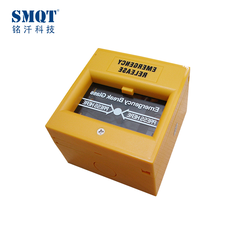 Colorful fire emergency break glass door release for safety door and escape door