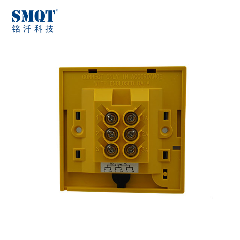 Colorful fire emergency break glass door release for safety door and escape door