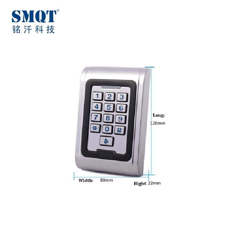EM 125Khz/13.56Mhz rfid digital access control keypad for apartment