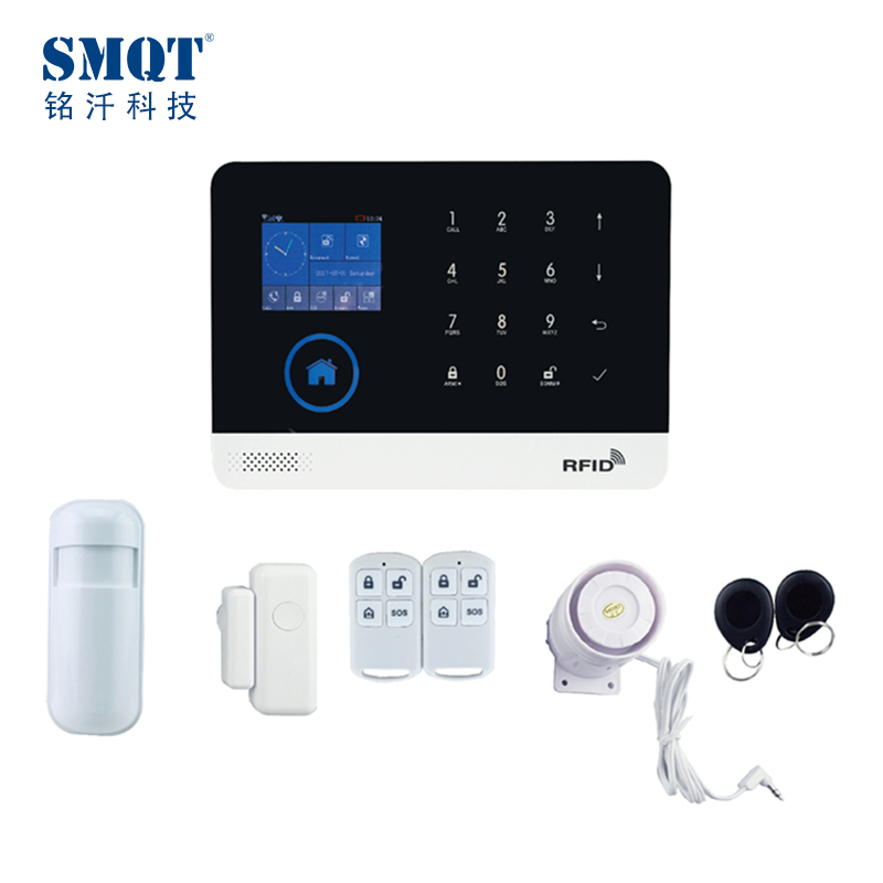 GSM WIFI Andorid/IOS App 无线家庭防盗报警套机 EB-821