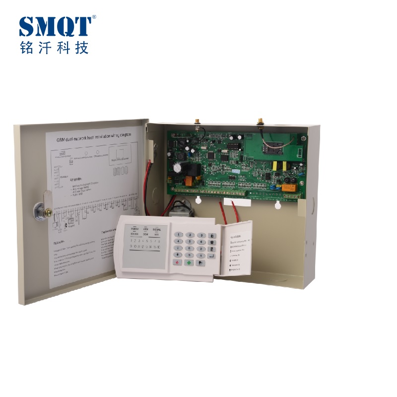 LED 8有线16无线PSTN&GSM报警面板盒，家用报警器