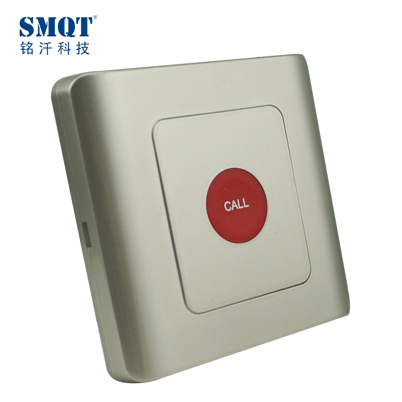 Pulsante di chiamata d'emergenza wireless a parete esterno impermeabile 433 MHz