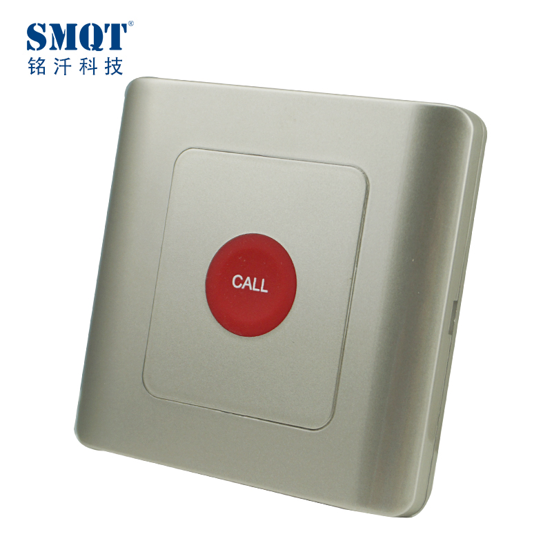 Pulsante di chiamata d'emergenza wireless a parete esterno impermeabile 433 MHz