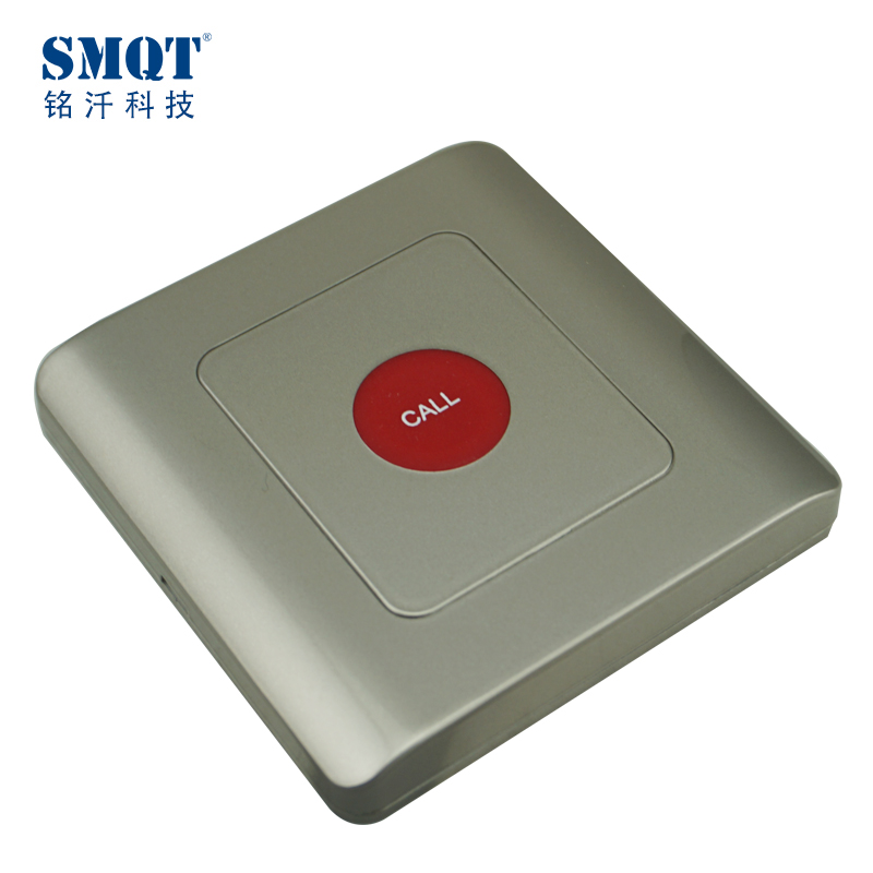 Pulsante di chiamata d'emergenza wireless a parete esterno impermeabile 433 MHz
