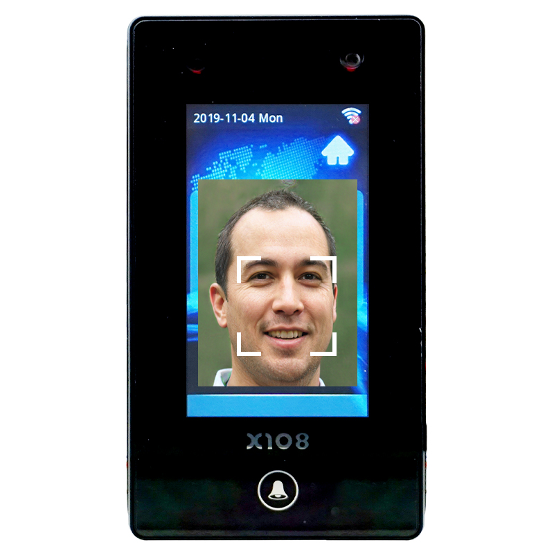 SMQT 4.7 بوصة TFT TCP / IP التعرف على الوجه و Palmprint التحكم في الوصول الباب ولوحة المفاتيح وقت الحضور