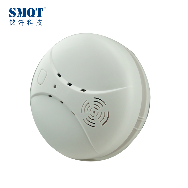 SMQT New Wireless 433MHz/Standalone photoelectric smoke detector with 9V battery for home alarm system