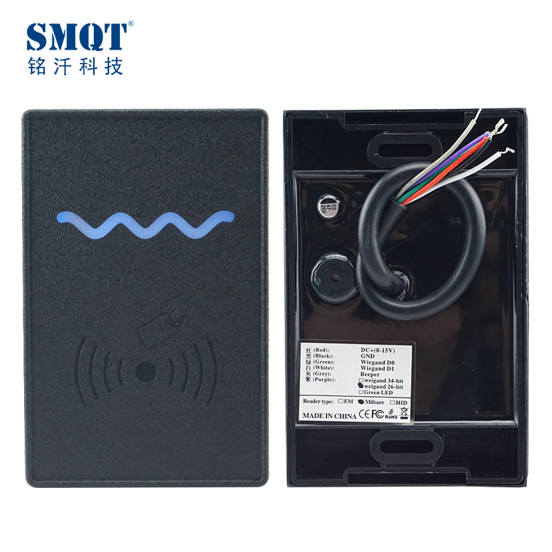 La coquille en plastique de SMQT imperméabilisent le lecteur de contrôle d'accès de porte du format WG IP66 6 fils
