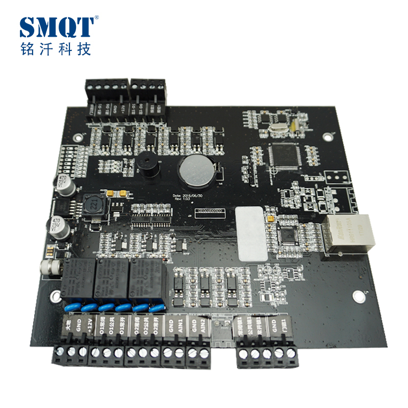 Controlador de acceso de red TCP / IP de una puerta y dos vías, acceso de puerta RFID, control de acceso IP