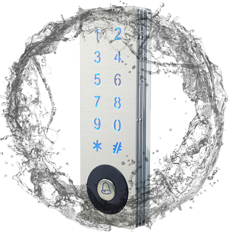 نحيف معدني IP67 للماء التحكم في الوصول RFID دعم إخراج إدخال يجاند