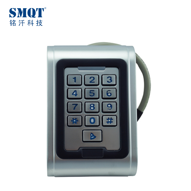 Stainless steel waterpoof single door access control keypad