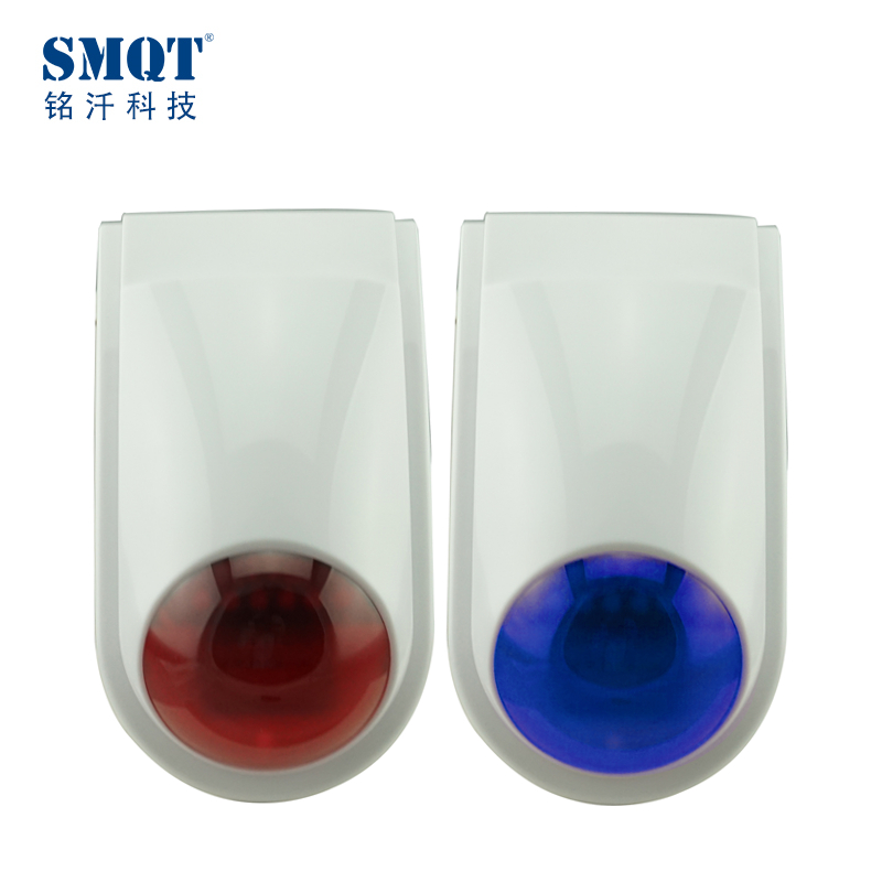 Sirena impermeable al aire libre de la sirena del flash de la sirena de la luz estroboscópica 315 / 433HMz para el sistema de alarma antirrobo EB-167W-1