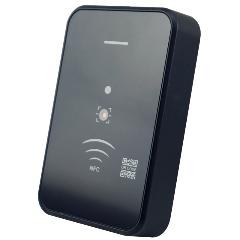 微信小程序QR码和RFID13.56MHz WG格式输出门禁系统读卡器