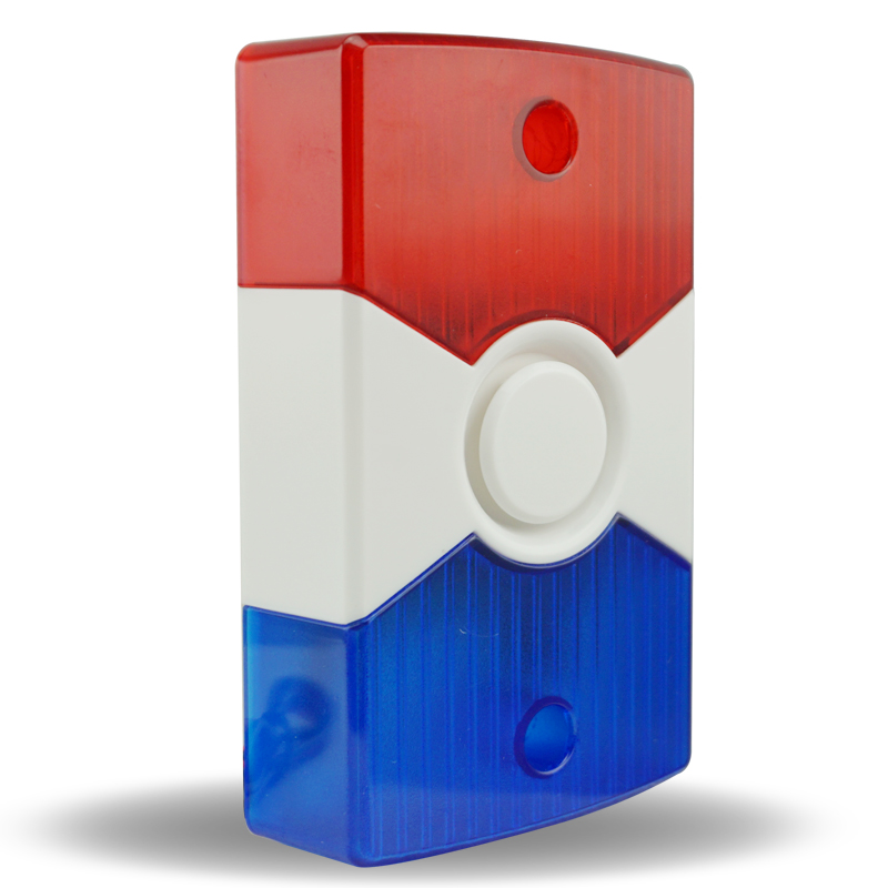 صفارة الإنذار القوية DC12V السلكية مع ضوء ستروب مزدوج الألوان لنظام الأمن