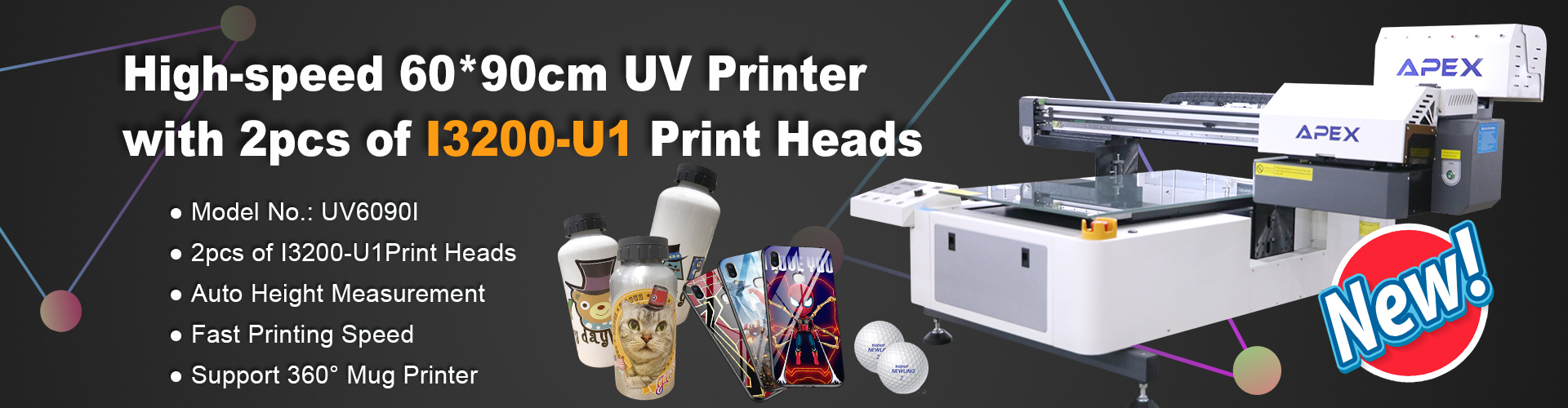 Digital Flatbed UV Printer UV6090I