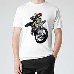 100% Cotton Sublimation White T-shirt