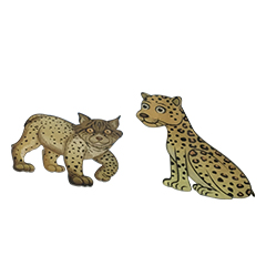 動物の形のアクリル