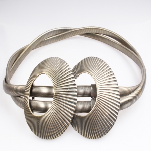 2014 fashion lady brass shell waist belt BT60006