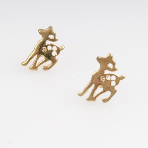2014 latest trends animal shaped deer stud earrings E30063