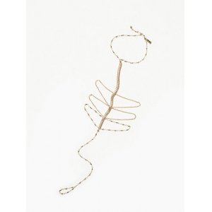 2014 long thin gold chains ladies snap armband ring bracelet