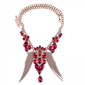 2018 Fashion Crystal Necklace Statement New Rhinestone Choker Necklace Women Wedding Jewelry