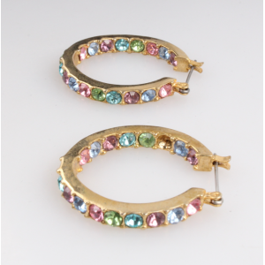 2018 Hot Sale 18K Yellow Gold Filled Earrings For Girls Christmas Jewelry Gift