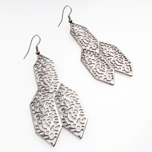 Antique indian gold old model 2014 flower earrings designs E30085