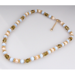 Beads For Jewelry Making Fashion Necklace Match with Clothes for Girls Mutli Color Bead Necklace