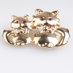 Brooches for jackets invitation garment cats pin brooch P80020