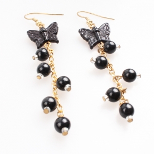 Butterfly fashion jewelry 2 gram gold beautiful designed earrings E30078