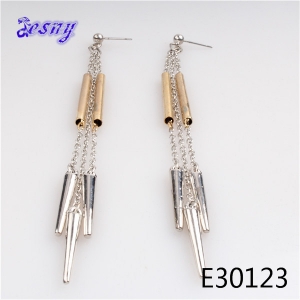 Coconut wood 2 gram gold beautiful designed earrings E30123