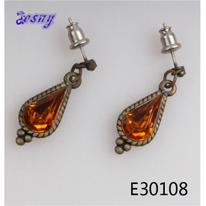 Color change gold for girls cubic zirconia earrings designs E30108