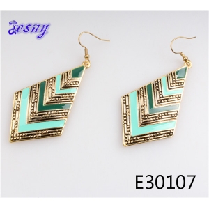 Ear piercing fashion paint hanging wholesale earrings E30107