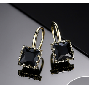 Factory Price Geometry 18k Gold Plating Cerkonier Earrings Manufacturer in China