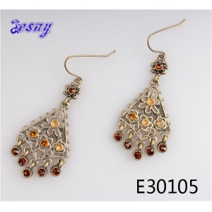 Fancy bulk gypsy style austrian crystal earrings designs E30105