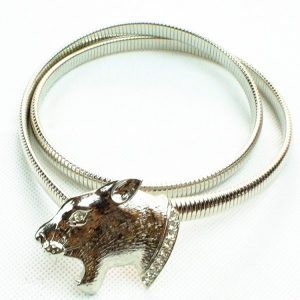 Fancy stretch rhinestone chain punk fashion metal belt BT60078