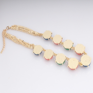 Fashion Jewelry Wholesale Colorful Resin Necklace N90014