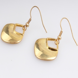 Fashion brand earrings gold square turkey earring E30181