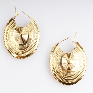 Fashion plate gold big indian sex girls earrings designs E30090