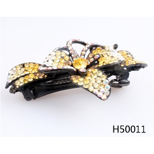 Flower ponytail cheerleading girls crystal hair accessories H50011