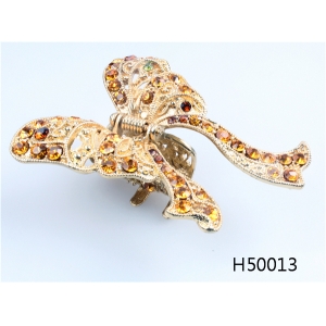 For girls crystal butterfly brazil hand made hair accessories hairpin H50013