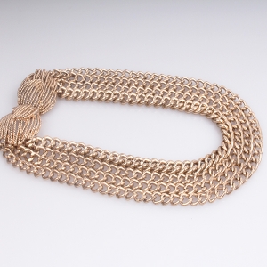 Four Layered Chains Long Necklace Wholesale