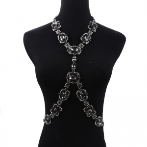 Full Glass Crystal Body Chain Choker Necklace Women Jewelry 2018