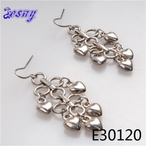 Heart cheap ebay korean 925 silver earrings designs E30120