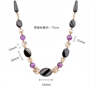 High Quality Natural Agate Long Sweater Chain Manufacturer in China
