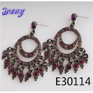Indian jhumka wholesale rhinestone women fashion earring E30114