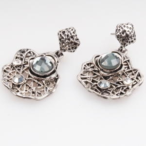 Large rhinestone animal shaped bulk wholesale earrings designs E30084