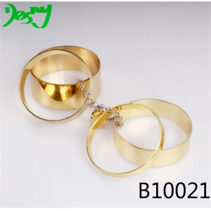 Latest gold design love lock key wholesale indian metal bangles