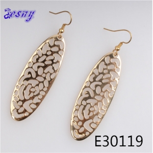 Leaf golden designs for women flower fashion earring E30119