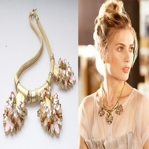 Mesh Chain Helena Statement Necklace N90232