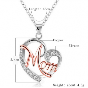 Mon gift heart shape loving gift diamonds pendant necklace jewelry supplier
